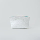 TAYLOR MINI CLUTCH WHITE OSTRICH