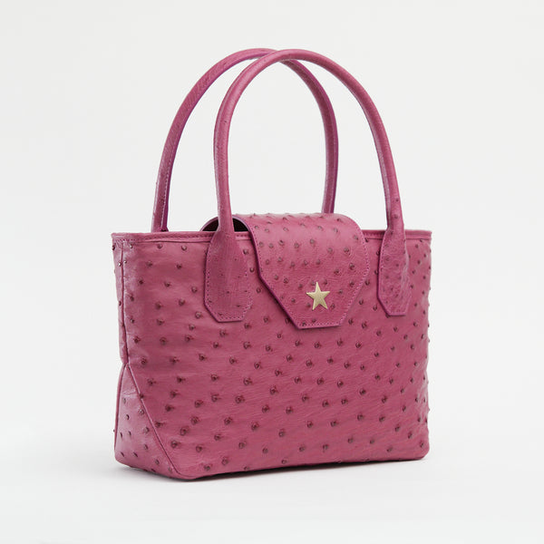 Lucille Mini Pink Ostrich