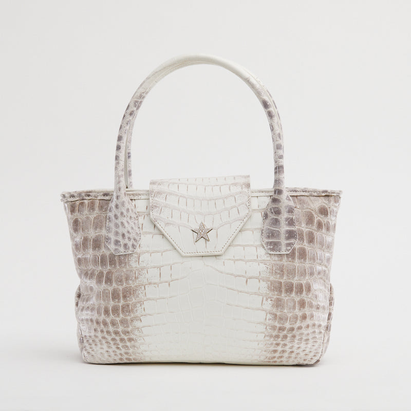 Ombre Crocodile Pattern Handbag, Women's Leather Shoulder Bag